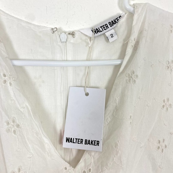 NWT Walter Baker White Tango Eyelet Nakita Dress Size 2 - Picture 6 of 8